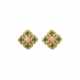 VAN CLEEF & ARPELS CORAL AND CHRYSOPRASE 'DELPHES' EARRINGS - photo 1