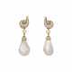 NATURAL PEARL AND DIAMOND EARRINGS - photo 1
