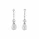 NATURAL PEARL AND DIAMOND EARRINGS - photo 1 NATURAL PEARL AND DIAMOND EARRINGS - photo 1