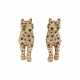 CARTIER DIAMOND, ONYX AND EMERALD 'PANTHÈRE' EARCLIPS - photo 1