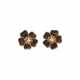 VAN CLEEF & ARPELS WOOD AND DIAMOND 'CLÉMATITE' EARRINGS - photo 1