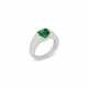 CARTIER EMERALD AND DIAMOND RING - photo 1