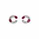 BULGARI RUBY AND DIAMOND EARRINGS - photo 1