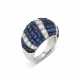 VAN CLEEF & ARPELS SAPPHIRE AND DIAMOND 'MYSTERY SET' RING - photo 1