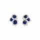VAN CLEEF & ARPELS MID-20TH CENTURY SAPPHIRE AND DIAMOND EARCLIPS - photo 1