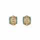 CARTIER MID-20TH CENTURY TURQUOISE AND DIAMOND EARRINGS - photo 1