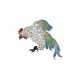 KOCH DIAMOND AND ENAMEL FIGHTING COCKEREL BROOCH - photo 1
