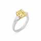GRAFF COLOURED DIAMOND AND DIAMOND RING - photo 1