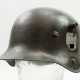 Wehrmacht: Stahlhelm M18 Kavallerie (Ohrenfrei) - Doppelemblem. - Foto 1