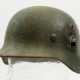 Polizei: Stahlhelm M35 - Doppelemblem. - photo 1