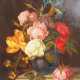 Blumenbouquet in blauer Vase. - photo 1