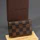 Louis Vuitton Visitenkartenetui in Damier Ebene Canvas, Nr. VI2112, Original Box und Staubbeutel, 11x7cm, leichte Gebrauchsspuren - photo 1