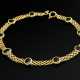 Zartes Gelbgold 750 Armband mit 9 oval facettierten Saphiren (zus. ca. 2.91ct), 4,2g, L. 18cm - Foto 1