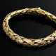 Geflochtenes Gelbgold 585 Armband mit polierter und schraffierter Oberfläche, 32,8g, L. 18,7cm - photo 1