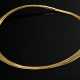 Mehrsträngiges Gelbgold 750 Drahtcollier mit Bajonettschließe, 19,1g, L. 42cm - photo 1 Mehrsträngiges Gelbgold 750 Drahtcollier mit Bajonettschließe, 19,1g, L. 42cm - photo 1
