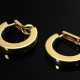 Paar Gelbgold 750 Halbcreolen Clips, 14g, Ø 2,5cm - Foto 1