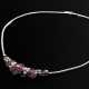 Elegantes Weißgold 750 Collier mit Rubinblüten (zus. ca. 4.60ct) im Tropfen- und Ovalschliff sowie Brillanten im Mittelteil (zus. ca. 2.30ct/SI/TW-W), 29,7g, Umfang ca. 45cm - photo 1
