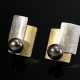 Paar Bicolor Gold 750 Süßwasserzuchtperlen Ohrstecker mit Gelbgold 585/333 Stoppern, 5,5g, 1,7x1,3cm - Foto 1