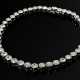 Platin Tennisarmband mit Brillanten und Altschliff Diamanten im Verlauf (zus. ca. 5.80ct/SI-P2/W-CR), 17,9g, L. 20cm - фото 1