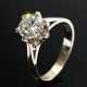 Weißgold 585 Ring mit Brillant Solitär (ca. 1.04ct/SI2/TCR), 3,3g, Gr. 51,5 - фото 1