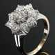 Weißgold 750 Blütenring mit Brillanten (zus. ca. 2.10ct/VVSI-VSI/TW-W), 5,5g, Gr. 52 - photo 1