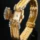 Gübelin Gelbgold 750 Abenduhr, Handaufzug, mit verdecktem Zifferblatt und Brillanten (zus. ca. 1.90ct/VVSI/TW), Strichindizes, Schweiz, 54g, L. 19cm, gangbar (keine Garantie auf Werk und Funktionalität) - Foto 1