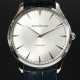Jaeger-LeCoultre Edelstahl "Master Ultra Thin" Armbanduhr, Automatik, graues Zifferblatt, Ref. Nr. Q1338421, blaues Krokolederarmband mit Original Dornschließe, 51g, Ø 41mm, L. 20,5cm, gangbar (keine Garantie a… - photo 1