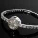 Eterna-Matic Weißgold 750 Damenarmbanduhr mit Achtkantdiamant Lünette und Brillantband (zus. ca. 2.65ct/VSI-SI/W), Handaufzug, 25,1g, L. 19cm, nicht gangbar (keine Garantie auf Werk und Funktionalität); Aufzugswelle verb… - photo 1