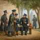 Lalaisse, François Hippolyte (1810-1884) „Veteranen beim Invalidendom in Paris“ 1884, Öl/Leinwand, u.r. sign./dat., 56x65,5cm (m.R. 64x73,8cm), Keilrahmen leicht abgedrückt, min. Defekte der Maloberfläche - photo 1
