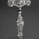 Kurioses Kombinations Utensil: Korkenzieher-Petschaft mit Monogramm "GLAG", figürlich reliefierte Silber Hülle mit Eisen Spirale, 18./19.Jh., L. 8,4cm - photo 1