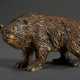 Wiener Bronze "Braunbär", farbig gefasst, Bauch gestempelt, 5x7x4cm - photo 1