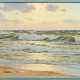 Schlichting, Waldemar (1896-1970) "Brandung vor Sylt", Öl/Leinwand, u.l. sign., 61x90,5cm (m.R. 64x93,5cm) - photo 1
