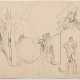 Bargheer, Eduard (1901-1979) "Wege mit Bäumen und Statue" 1940, Tinte, u.l. sign./dat., BM 32x43cm, leicht vergilbt, min. fleckig - photo 1