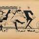Beyerlein, Kurt (1904-1945) „Galante erotische Szene“, Tusche, u.r. sign., 7x11,7cm (m.R. 25,8x32,2cm), vergilbt, leicht fleckig - photo 1