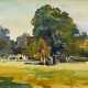 Mayrshofer, Max (1875-1950) "Parkszene", Aquarell, u.r. sign., 12,2x13,5cm (m.R. 30x36,8cm), Provenienz: Slg. Gustav Bürger/ München - photo 1