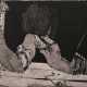 Janssen, Horst (1929-1995) "dabbelju" 1970, Farbradierung, u. sign./betit., dat., PM 20,5x25,5cm, BM 32x50cm - photo 1