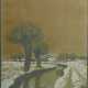 Thiemann, Carl Theodor (1881-1966) "Tauwetter", Farbholzschnitt, u.r. sign., u.l. bez./betit., u.r. i. Stock monogr., verso Klebeetikett "Kunsthandlung Köster, Kiel", PM 35,5x32,5cm (m.R. 39,5x37cm), … - photo 1