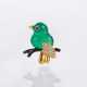 Cartier. Kleine Brosche 'Poussin' mit Edelstein-Besatz. - photo 1