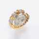 Bicolour Schlangen-Ring mit Brillant-Besatz. - photo 1