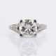 Juwelier Wilm. Außergewöhnlicher Lupenreiner Solitär Brillant Ring. - photo 1