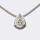 Tropfen Diamant Anhänger an Kette. - Foto 1
