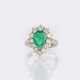 Smaragd-Brillant Ring. - photo 1