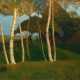 Otto Modersohn (Soest 1865 - Fischerhude 1943). Haus unter Birken. - photo 1