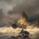 Andreas Achenbach (Kassel 1815 - Düsseldorf 1910). Zwischen Fels und Flut. - photo 1