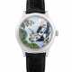 VAN CLEEF & ARPELS. A LADY`S RARE AND ELEGANT 18K WHITE GOLD LIMITED EDITION AUTOMATIC WRISTWATCH WITH MOTHER-OF-PEARL AND ENAMEL DIAL DEPICTING BIRDS - photo 1