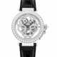 CARTIER. AN 18K WHITE GOLD, DIAMOND AND GREEN GEMSTONE-SET SKELETONISED WRISTWATCH - photo 1 CARTIER. AN 18K WHITE GOLD, DIAMOND AND GREEN GEMSTONE-SET SKELETONISED WRISTWATCH - photo 1