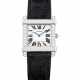 CARTIER. A PLATINUM AND DIAMOND-SET WRISTWATCH - фото 1