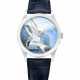 PATEK PHILIPPE. AN IMPRESSIVE AND RARE 18K WHITE GOLD AUTOMATIC WRISTWATCH WITH CLOISONNÉ ENAMEL DIAL DEPICTING AN ARCTIC TERN - photo 1 PATEK PHILIPPE. AN IMPRESSIVE AND RARE 18K WHITE GOLD AUTOMATIC WRISTWATCH WITH CLOISONNÉ ENAMEL DIAL DEPICTING AN ARCTIC TERN - photo 1