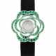 CHANEL. A LADY`S ELEGANT 18K WHITE GOLD, DIAMOND AND EMERALD-SET WRISTWATCH - фото 1