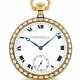 PATEK PHILIPPE. AN 18K GOLD AND ENAMEL POCKET WATCH - photo 1